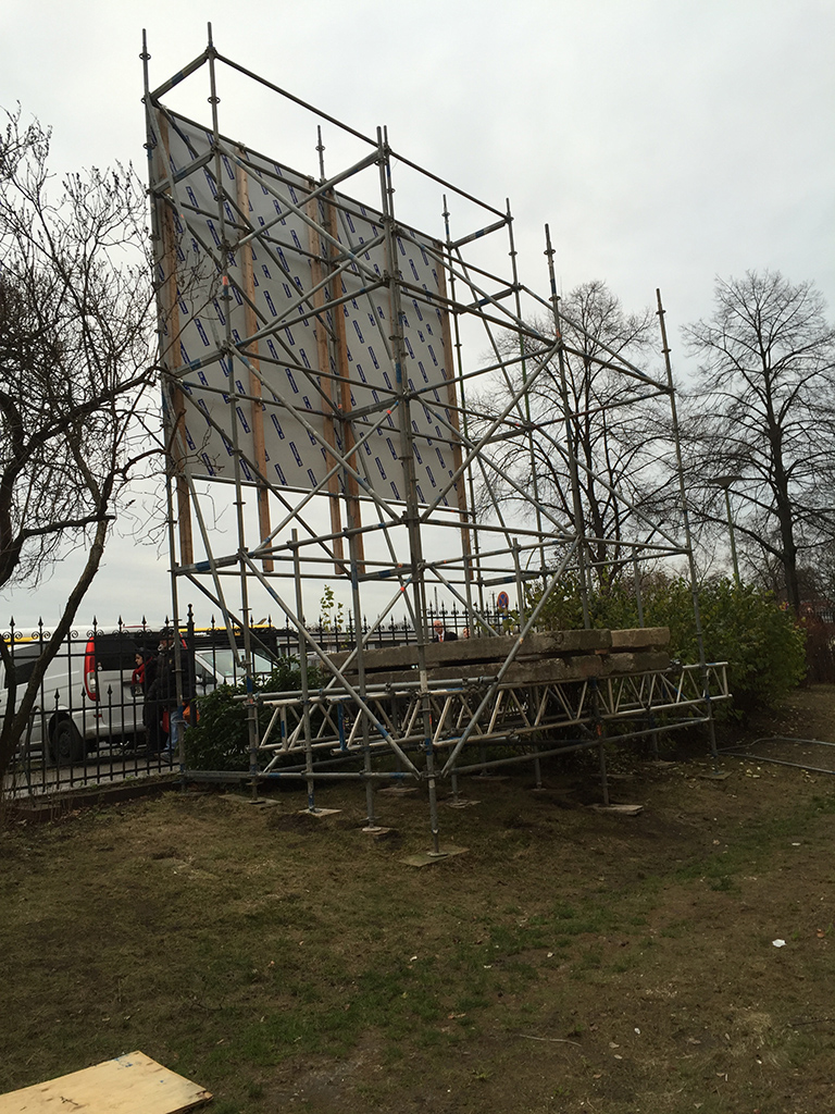 Berlin Fassanenstraße Bauschild