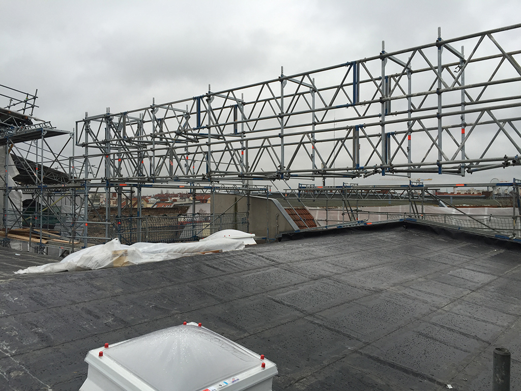 Berlin Prinzenallee GT-Brücke über Anbau